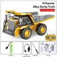 thumbnail image 1 of 2.4g High Tech 11 Channels Rc Excavator Dump Trucks Bulldozer Alloy Plastic Engineering Vehicle Electronic Toys For Boy Gifts, 1 of 4