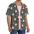 thumbnail image 2 of Honeii Santa Claus for Men's Short-Sleeved Button-Up Collared Shirt Featuring A Pocket, Perfect for Beach Vacations, And Travel Adventures.-4X-Large, 2 of 5