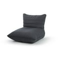 thumbnail image 1 of Fauteuil poire Gouchee Home Tango Charbon – Housse en polyester résistant et rembourrage en billes de polystyrène, adapté aux adultes et aux adolescents, siège léger et portable pour dortoir ou salon, 1 of 5