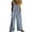 Navy, variant on ABATAB Women's Casual Overalls One Piece Sleeveless Jumpsuits Cotton Linen Wide Leg Button Baggy Long Pant Rompers with Pockets