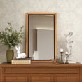 thumbnail image 2 of Costway 22" x 36" Rectangular Wall Mount Hanging Mirror Wood Framed Farmhouse Decor, 2 of 10