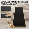 thumbnail image 2 of FICISOG Dog Ramp for Car, 16" to 28" Height Adjustable Pet Ramp for High Bed Couch, Folding Portable Dog Ramp for Small, Old Pet with Upgraded Non-Slip Rubber Surface, Black | Up to 200lb, 2 of 7