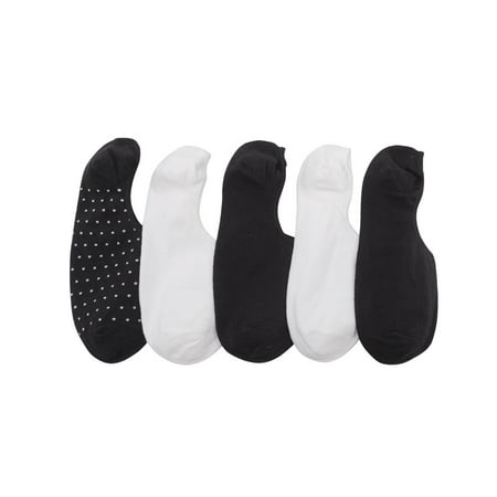 

Laundry by Shelli Segal Women s Cotton Canoe Foot Liner Socks Solid & Heathered Combo 5-Pack