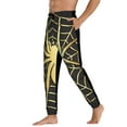 thumbnail image 3 of Xecao Gold Spider On The Web Print Active Tech Joggers for Men, Mens Sweatpants Lounge Pants with Pockets-3X-Large, 3 of 5