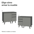 thumbnail image 5 of Gabinete de Baño Madesa Nice 100cm con Pies Gris, 5 of 5