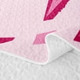 thumbnail image 5 of Homewish Pink Lightning Twin Quilt Set For Girls,Glitter Stars Twin Coverlet Set,2-Piece, 5 of 7