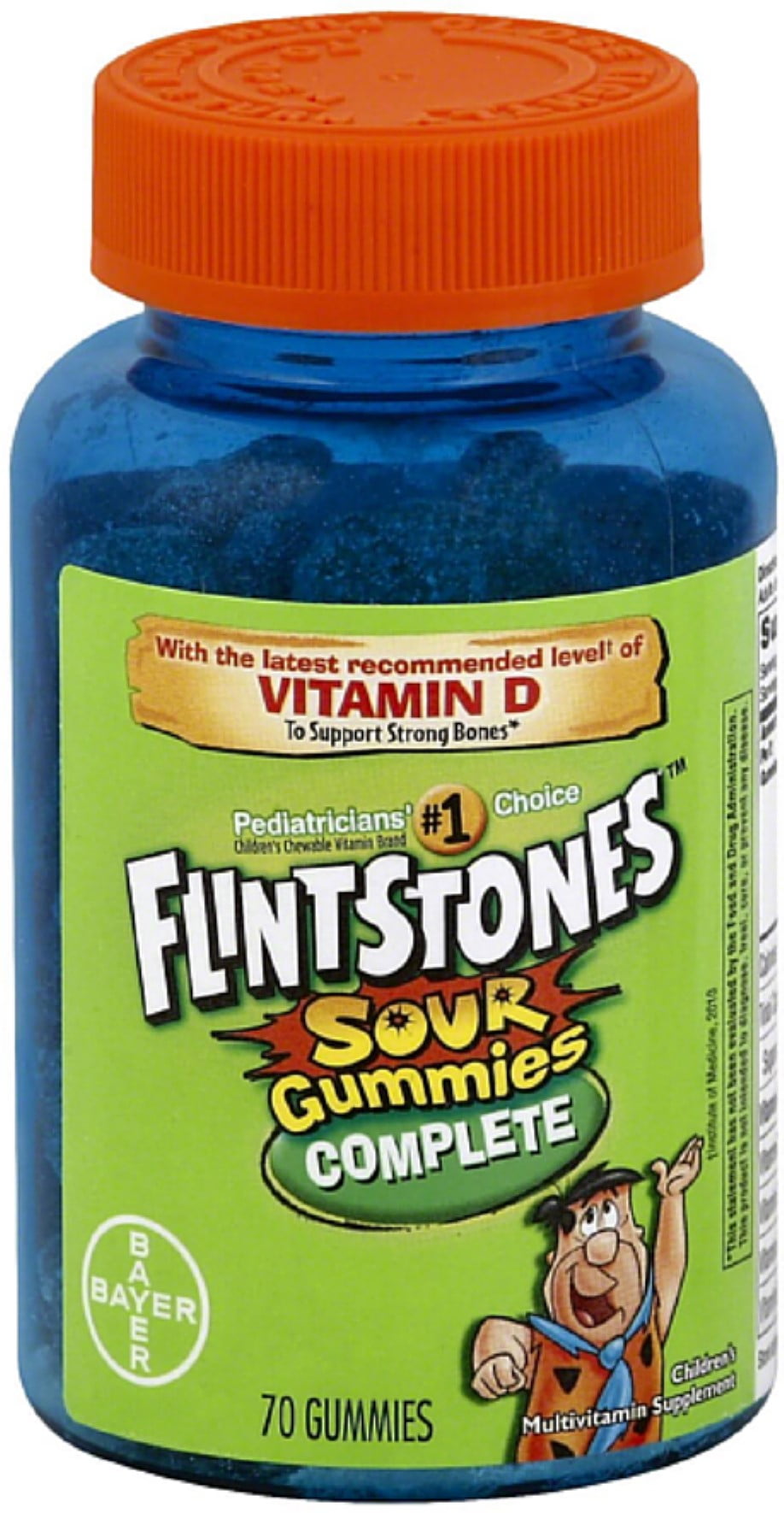 Flintstones Sour Gummies Complete 70 ea (Pack of 6)
