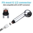 thumbnail image 4 of Yao Kitchen Faucet Sprayer Replacement Kitchen Faucet Sprayer 2 Spray Types Kitchen Faucet Head Replacement for Chrome Mixer Tap, 4 of 7