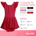 thumbnail image 4 of Elowel Girls Leotard Toddlers Dress for Gymnastics Dance Ballet Baby Red Size 12-14, 4 of 7