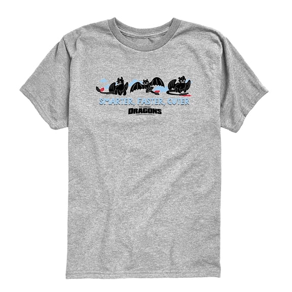 How to Train Your Dragon - Smarter, Faster, Cuter Toothless Toddler Boys' Toddler Short Sleeve Graphic T-Shirt