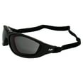 thumbnail image 5 of 3 Pairs of MF Eyewear Patriot Padded Motorcycle Riding Safety Sunglasses Black w/Clear Smoke & Yellow Lenses Z78.1+ Glasses Convert to Goggles, 5 of 7