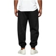 thumbnail image 5 of Mineart Men's Baggy Cuffed hems Sweatpants Wide Leg Drawstring Sweat Pants Casual Lounge Joggers with Pockets, 5 of 6