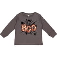 thumbnail image 3 of Inktastic Halloween Boo with Spiders in Web Boys or Girls Long Sleeve Toddler T-Shirt, 3 of 5