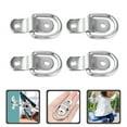 thumbnail image 3 of 4pcs D-shaped Pull-tabs Galvanized Iron Buckles for Trailers Trucks RV Camper, 3 of 7