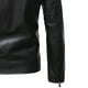 thumbnail image 4 of Chaqueta de piel y forro polar para hombre, chaqueta de moto, chaqueta de piel cálida Pompotops  oipoqjl13650, 4 of 7