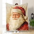 thumbnail image 4 of Clearance! Popular Christmas Santa Fleece Blanket New Holiday Sofa Throw Blanket, 4 of 5