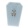 thumbnail image 5 of Panda Bear Necklace for Women Swing Stone Sterling Silver Cz Ginger Lyne Collection, 5 of 6