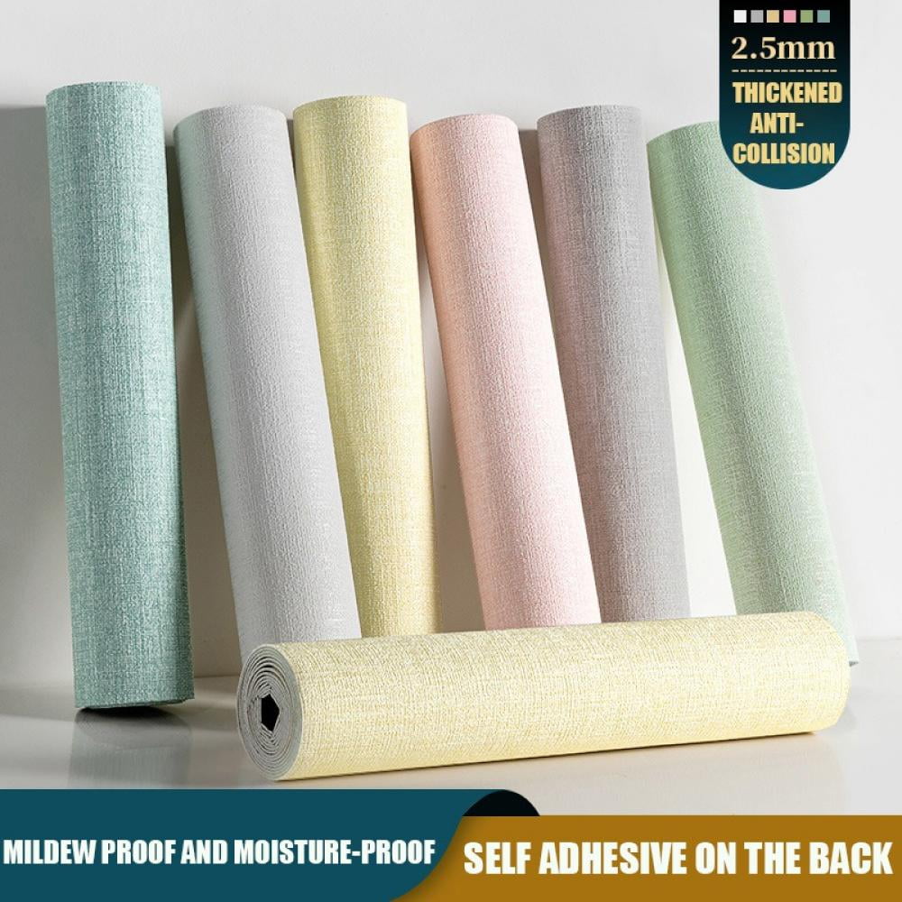 19.7" x 110" Thicken Wallpaper Peel and Stick Wallpaper Embossed Self