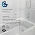 thumbnail image 4 of Glass Warehouse Gw-Bf-33 Vela 58-1/4" High X 33" Wide Shower Screen Frameless Tub Door -, 4 of 5
