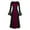 Hot Pink, variant on Herrnalise Women's Gothic Vintage Maxi Dress Halloween Cosplay Court Banquet Dress Mesh Bell Sleeve Dress Plus Size Dark Gothic Retro Flared Sleeve Long Dress for Women's