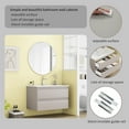 thumbnail image 5 of 32 Inch Wall Mounted Bathroom Vanity with Sink, Floating Bathroom Vanity with 2 Large Drawers and Soft-Close System, Modern  Wood Frame Storage Cabinet for Home, Gray, 5 of 6