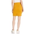 thumbnail image 2 of YDX Smart Jeans  Juniors Denim Skirt for women knee high basic 5 pocket, Mustard, Large, 2 of 2