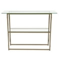 thumbnail image 6 of Flash Furniture Mar Vista Collection Glass Console Table with Matte Gold Frame, 6 of 6