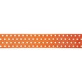 thumbnail image 3 of 1.5" x 3yd. Orange Sheer Wired Polka Dot Ribbon by Celebrate It – Woven Selvage Edge - Ideal for Bows - Wreaths & Gift Wrapping - 12 Pack, 3 of 4