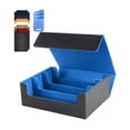thumbnail image 4 of Caja para Baraja de Cartas Coleccionable Estándar Azul Hugo Capacidad para 1800 Cartas con 8 Divisores, 4 of 9