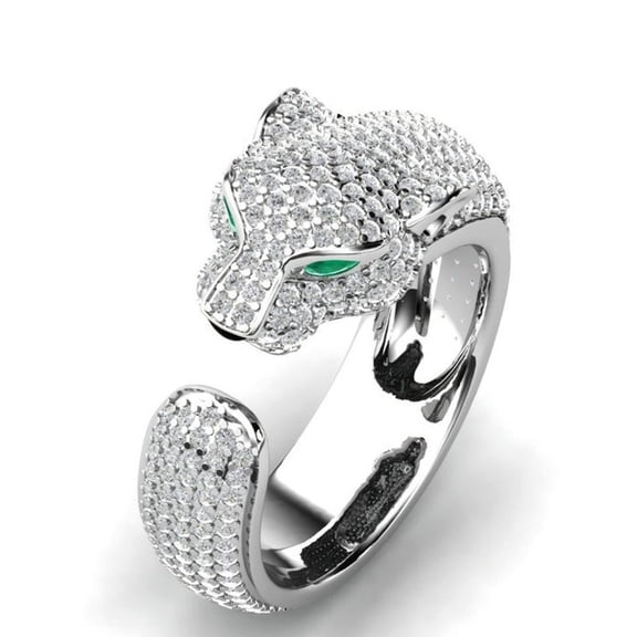 New Popular Men's and Women's Leopard Head Ring