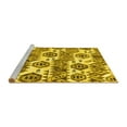 thumbnail image 2 of Ahgly Company Machine Washable Indoor Rectangle Abstract Yellow Modern Area Rugs, 2' x 4', 2 of 4