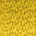 thumbnail image 1 of Ahgly Company Machine Washable Indoor Square Oriental Yellow Modern Area Rugs, 5' Square, 1 of 4