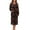 Cherry, variant on FOR U DESIGNS Cherry Print House Dresses for Women Comfortable Long Sleeve Night Shirts Soft Duster Lounger Robe with Pockets,Sleep Dress with Zipper, S