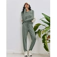 thumbnail image 3 of Ekouaer Womens Pajamas Set Long Sleeve Loungewear Soft Lounge Set Joggers with Pockets, 3 of 7