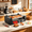 7 Roller, variant on Hot Dog Rollers, 7 Commercial Rollers 18-24 Hot Dogs Capacity, 1000W Stainless Steel Hot Dog Griller with Dual Controls, Glass Cover, Removable Tray for Commercial and Party