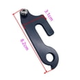 thumbnail image 4 of Adaptador De Caída De Gancho Trasero De Suspensión De Cambio De Marchas 2x Con Perno Para Bicicleta Sunnimix Patilla De Cambio, 4 of 6