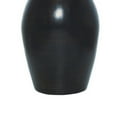 thumbnail image 4 of 31 Inch Table Lamp Indigo Blue Curved Pin Design Base Fabric Drum Shade- Saltoro Sherpi, 4 of 5