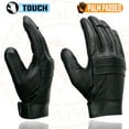 thumbnail image 4 of Milwaukee Leather MG7516 Men's Black Leather ’I - Touchscreen Compatible’ Gel Palm Motorcycle Hand Gloves W/ Flex Knuckles Large, 4 of 9
