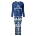 thumbnail image 3 of Shadoumai Matching Family Christmas Pajamas For Couples, Xmas Tree Print Tops Long Sleeve Holiday Sleepwear Sets For Mom Dad Fall Clothes, 3 of 6