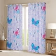 thumbnail image 2 of Homewish Flying Dragonflies Butterflies Black Out Curtains for Boys Girls,Spring Garden Curtains Pack of 2 (42x63 Each),Chic Flowers Bedroom Curtains,Microfiber Bedroom Decor, 2 of 6