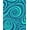 Blue, Pattern 2, variant on ODIKA 2'x3' Machine Washable Non-Slip Area Rug, Art Nouveau Flow with Elegant Vines and Sweeping Scrolls High Traffic Rug, Black, 595337