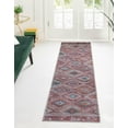 thumbnail image 2 of Rugs.com Sisu Collection Washable Rug – 8 Ft Runner Terracotta Flatweave Rug Perfect For Hallways, Entryways, 2 of 8