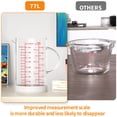 thumbnail image 3 of Vaso medidor de vidrio, 500 ml, 77 L, con mango y pico en forma de V, 3 of 9