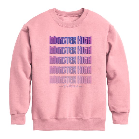Monster High - MH The Movie Logo - Toddler & Youth Crewneck Fleece Sweatshirt
