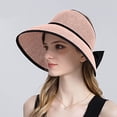 thumbnail image 2 of SUYIDA Korean Style Women's Sun Hat Wide Brim UPF Travel Beach Sunshade Visor for Outdoor Activities, 2 of 5