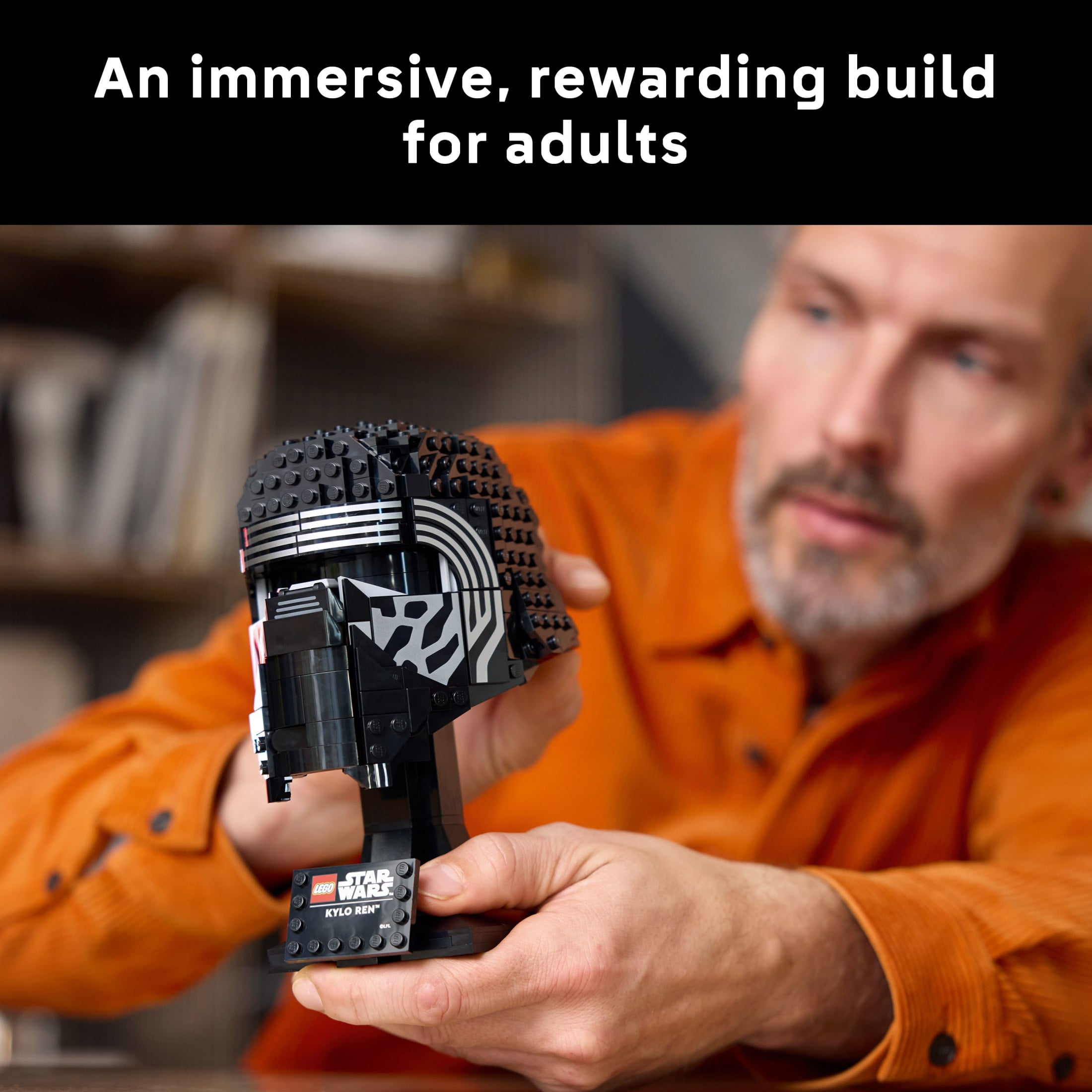 LEGO Star Wars Kylo Ren Helmet - DIY Model Kit For Adults 18+ - Collectible Building Kit - Room Decor Idea for The Force Awakens Fans - Gift for Birthdays - 75415