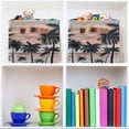 thumbnail image 6 of Coolnut Palm Trees Foldable Storage Basket for Shelves, Collapsible Sturdy Storage Bin with Handles, Canvas Storage Cube for Organizing Closet 1PCS Home Decor, 6 of 7
