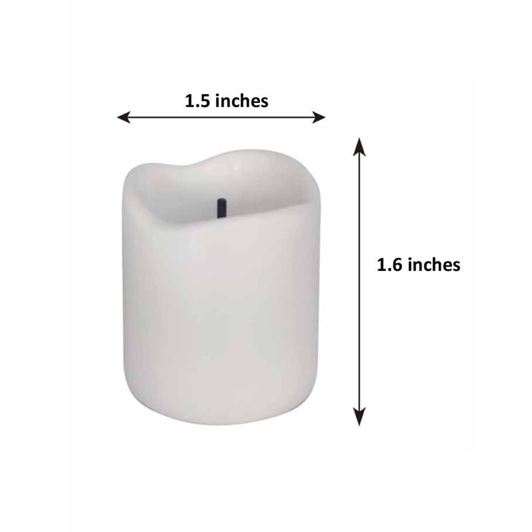 Mainstays Unscented Flameless LED Votives, White, 12 Count
