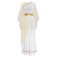 thumbnail image 3 of iiniim Women's Greek Costume Roman Queen Princess Ancient Toga Gown Fancy Dress Up Champagne M, 3 of 7