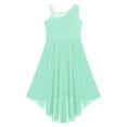 thumbnail image 6 of LiiYii Kids Girls Sparkly Sequins Party Dress Wedding Flower Girl Dress Junior Bridesmaid Dress Ball Gown Mint Green 10, 6 of 8